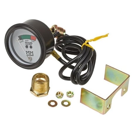 Aftermarket Temp Gauge (Black w/ White Face & White Needle) 30-3485587